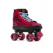 Rio Roller Beats Quad Skates - Red/Leopard
